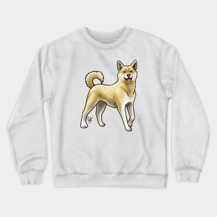 Dog - Korean Jindo - Tan Crewneck Sweatshirt